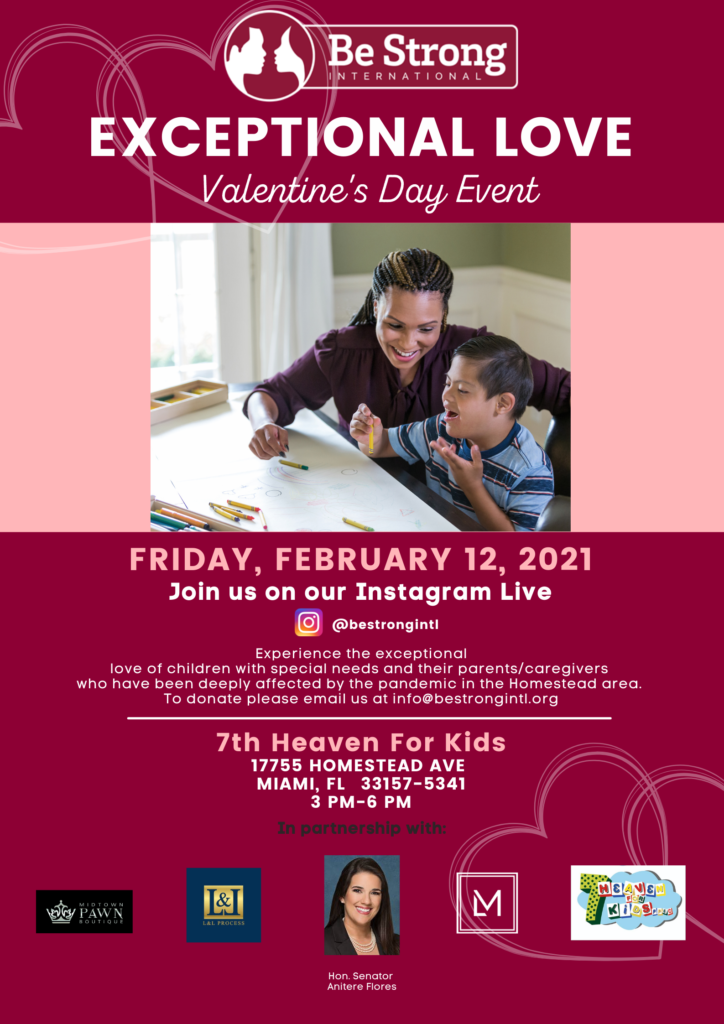 be strong international valentines day event flyer