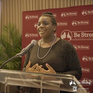 Shakilah Woodside at Be Strong's Spring Charity Event