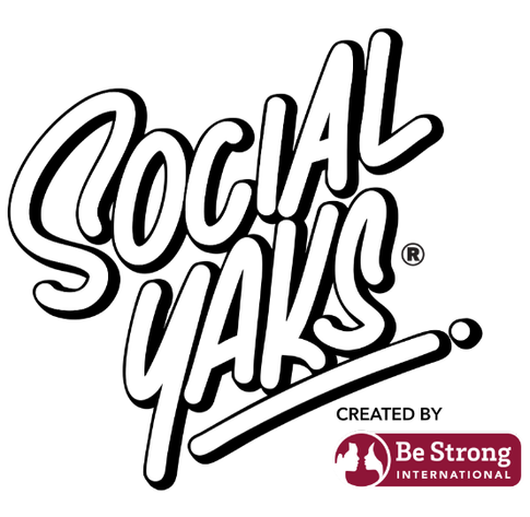 Social Yaks Logo Registered Trademark By Be Strong International