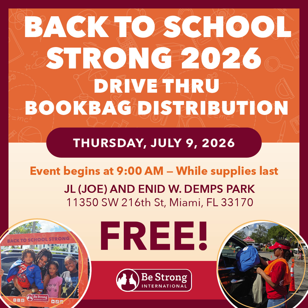 Back to School Strong free drive-thru bookbag distribution