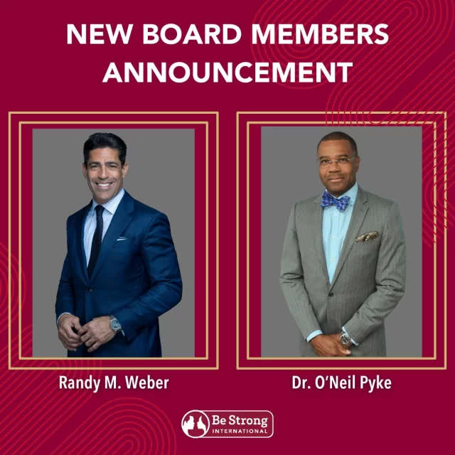 📣 We're thrilled to welcome two incredible leaders to Be Strong International’s Board of Directors!

🌟 Randy M. Weber, Founding Partner & Trial Attorney at Pita Weber Del Prado, brings 25+ years of legal expertise and a heart for community service.

🌟 Dr. O’Neil J. Pyke, Chief Medical Officer at Jackson North Medical Center, is a visionary in healthcare leadership with a passion for operational excellence and impact.

These new members strengthen our mission to build healthier families across South Florida. Please join us in welcoming them to the Be Strong family. 💪

@randyweberesq @oneilpyke

#BeStrongInternational #LeadershipInAction #BoardOfDirectors #HealthyRelationships #CommunityDriven #StrongerTogether