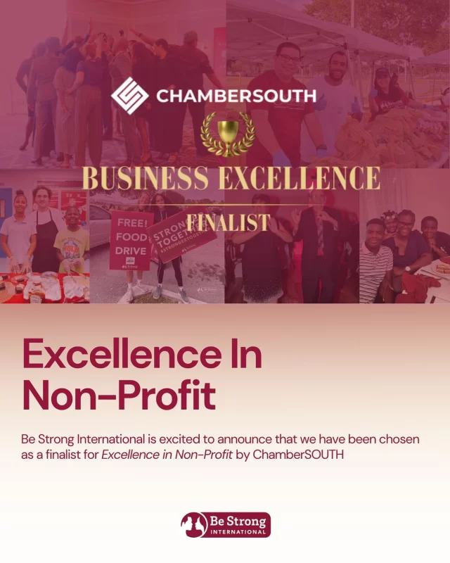 We’re honored to be named a finalist for Excellence in Non-Profit at ChamberSOUTH’s 2025 Business Excellence Awards! ♥️🏆

Thank you to @ChamberSOUTH for this incredible recognition—and to every supporter, donor, volunteer, and partner who has helped us strengthen individuals and families throughout our community. 💪

We’re so excited to celebrate alongside the other amazing organizations and businesses being recognized today at the awards luncheon! 🎉 

#ChamberSOUTH #BusinessExcellenceAwards #BEA2025 #BeStrongInternational #CommunityImpact #NonProfitMiami #StrongerTogether